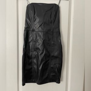 Dynamite faux leather dress